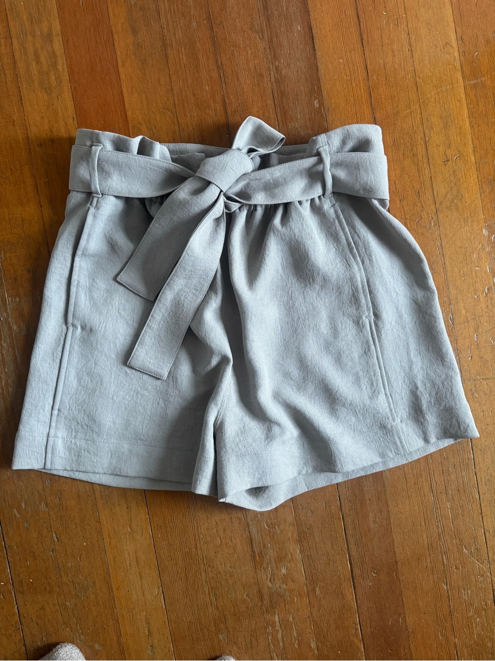Wilfred/Aritzia High-Waist Paperbag Tie Front Women's Shorts - Light Taupe